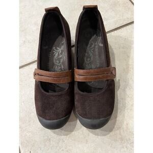 Merrell Plaza Bandeau Espresso Women’s Size Us 7.5 Suede Leather Mary Jane Shoes